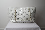 Chanel Large White Patent Leather Tote - Dyva's Closet