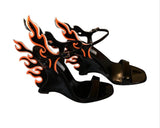 Prada Flame Sandals - Dyva's Closet