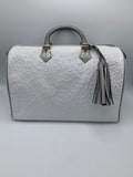 Designs Factory Faux Ostrich travel bag - Dyva's Closet