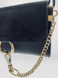 Chloé Mini Faye Suede and Leather Wallet on a Chain - Dyva's Closet