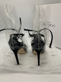 Jimmy Choo x  Off-white Claire 100 in black/ transparent - Dyva's Closet
