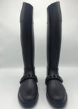 Givenchy Eva Black Rubber Rain Boots - Dyva's Closet
