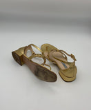 Prada Gold sandals - Dyva's Closet