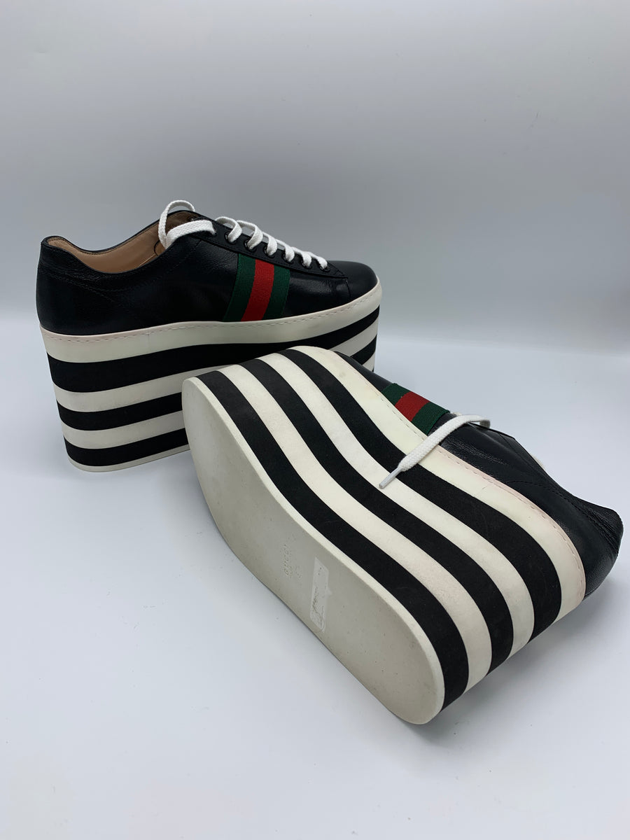 Gucci Peggy Leather Platform Sneakers – Dyva's Closet