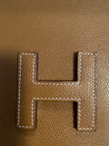 Hermès Jige GM clutch bag in Courchevel - Dyva's Closet