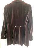 Pauw Long Velvet Jacket in Maroon - Dyva's Closet
