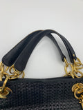 Dior Lady Dior vintage woven leather large shopper - Dyva's Closet
