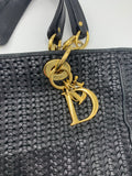 Dior Lady Dior vintage woven leather large shopper - Dyva's Closet