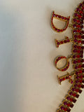 Dior Logo Rhinestone belt - Dyva's Closet