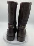 Sergio Rossi Ankle Boots in Chocolate Brown - Dyva's Closet