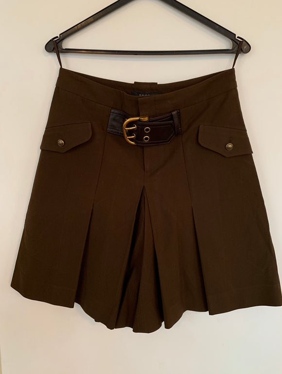 Gucci Skirt with built in belt and Gucci logo buttons - Dyva's Closet