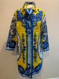 Dolce and Gabbana Maiolica Vaso Fiori coat - Dyva's Closet