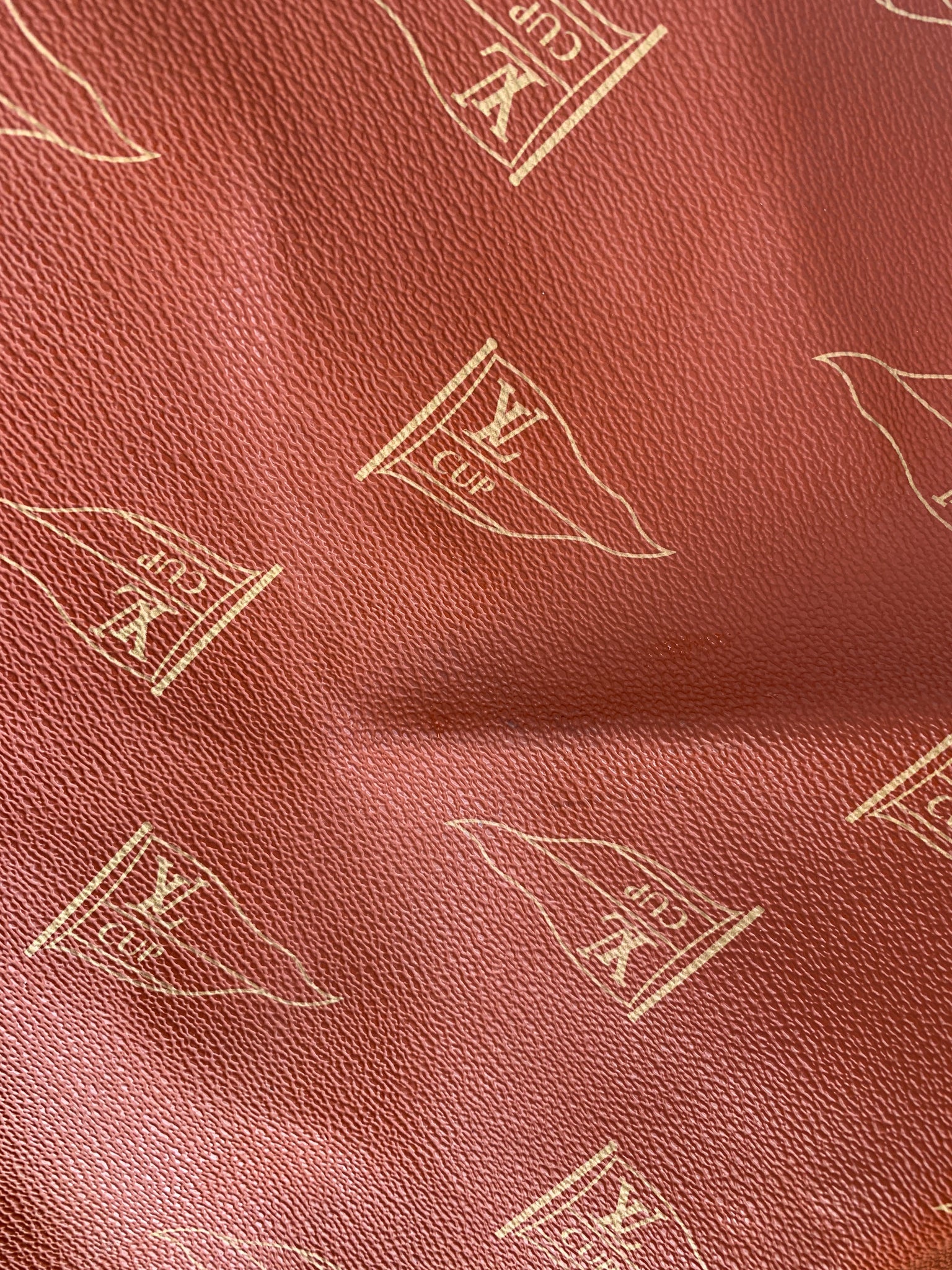 Louis Vuitton 1995 LV Cup Red Sac Marin Keepall Bandouliere Duffle Strap Bag  11lv62